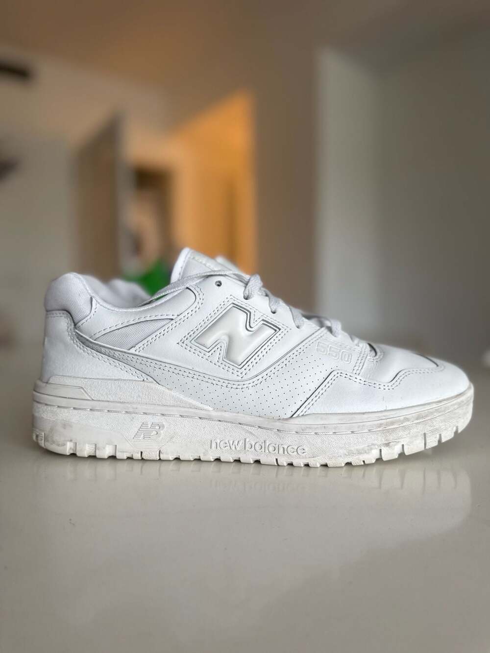 New Balance 550 Triple White Lifestyle Sneakers BB550WWW